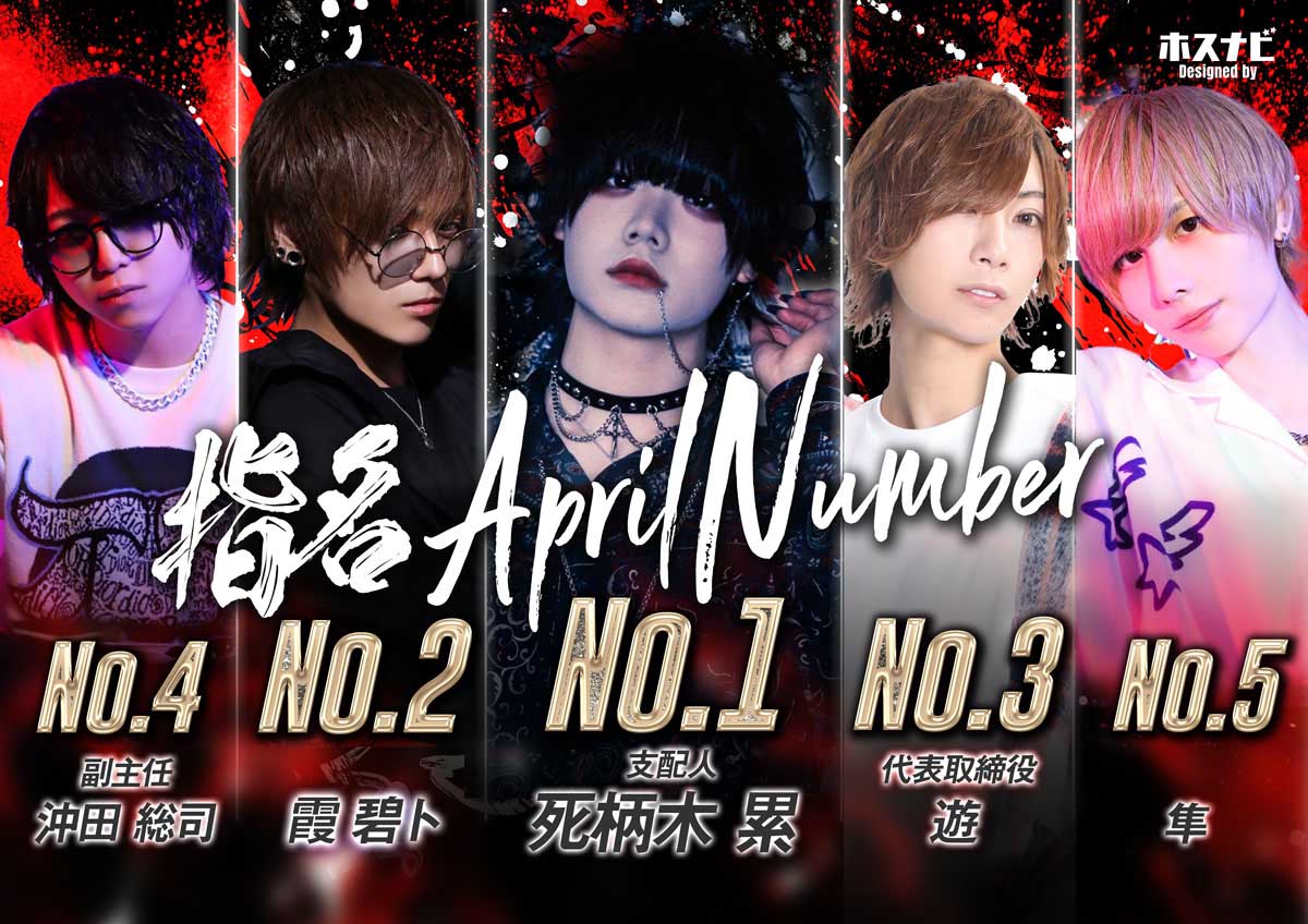 4月度 指名ナンバー