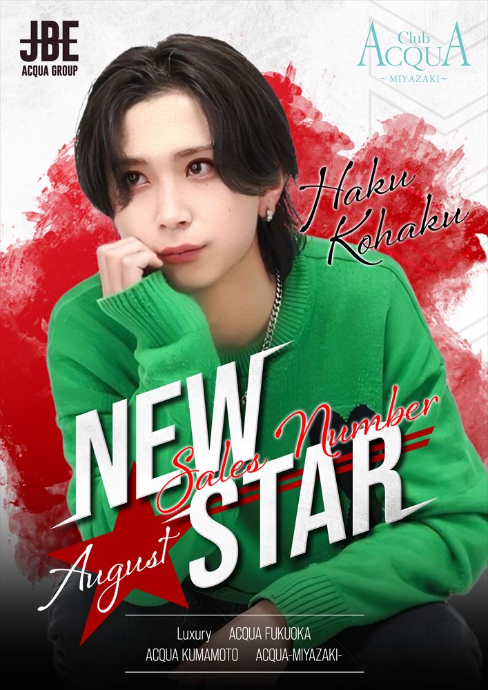 8月度売上New star