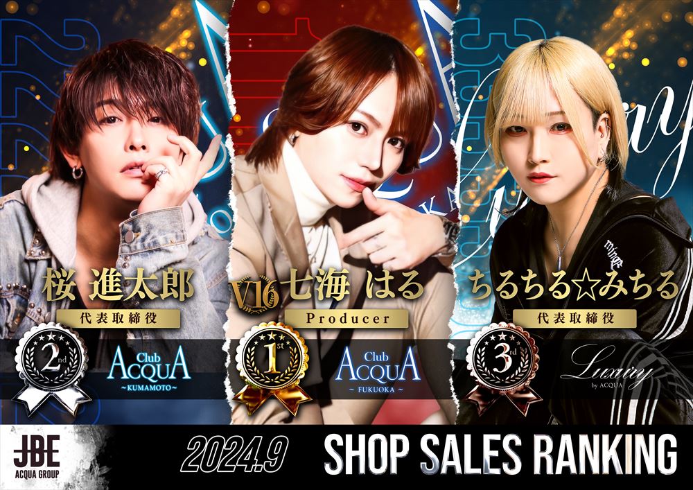 JBE 9月度店舗ランキング