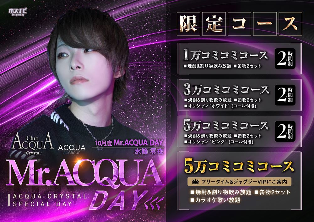 10月度Mr ACQUA-DAY