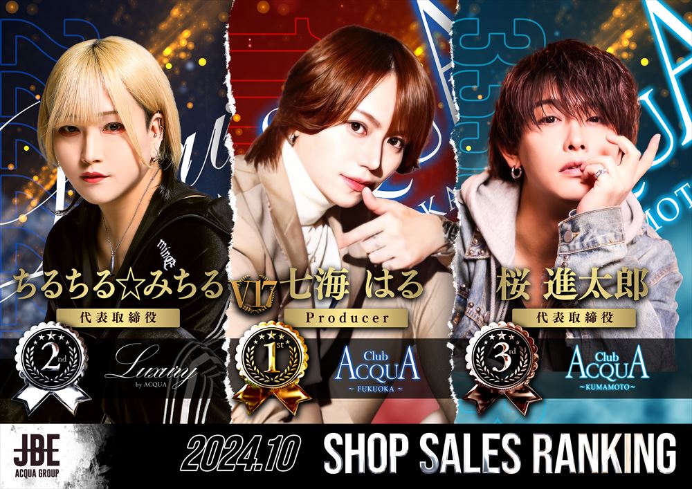 JBE 10月度店舗ランキング