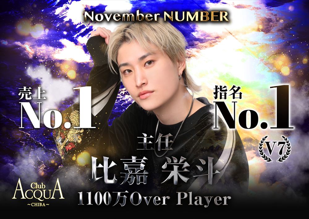 11月度売上指名No.1